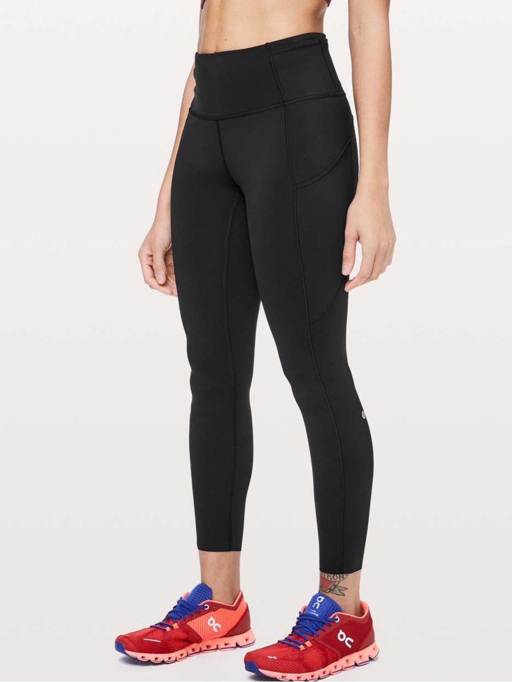 Lululemon Fast & Free 7/8 Tight II *Non-Reflective Nulux 25" Black Size 2 W5BXQS